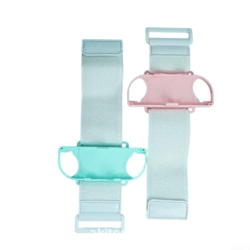 Image of Switch Dance Wristband for Nintendo Switch, Compatible with Just Dance 2025 Zumba Burn It Up For Ring Fit Adventure, ABS Motion Sensor Strap for All Ages Gaming(light blue)