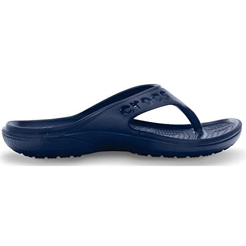 Image of Crocs Unisex Baya Flip Flops, Blue Navy, 9 UK Men 10 UK Women