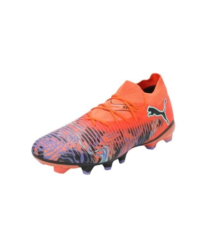Image of Puma Mens Future 8 Match Firm Ground Football Boots Orange/Black 9 UK