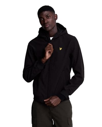 Image of Lyle & Scott Mid Jackets Fleece Back Softshell Jacket Z865 Jet Black, M