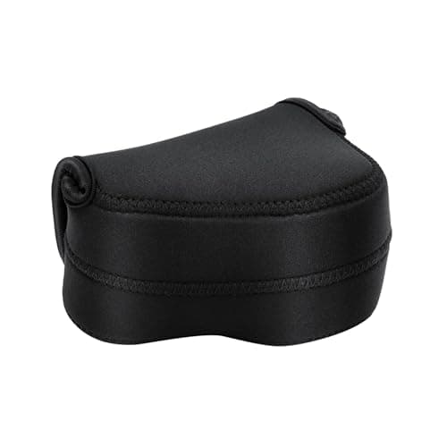 Image of JJC Mirrorless Camera Case Ultra-Light Pouch Bag for Sony ZV-E10 A6000 A6300 A6500 A5100 w/ 16-50mm Lens Kit Fuji X30 X70 PowerShot G1XIII Panasoni. DMC-LX100 with Lens up to 4.7x2.9x3.4'' (Black)