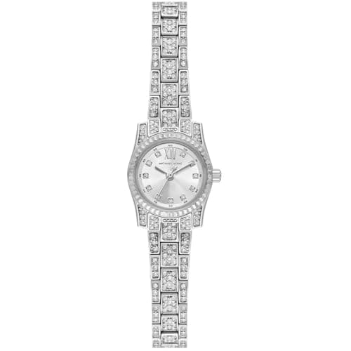 Image of Michael Kors Lexington Watch for Women, 19mm Quartz Three Hand Movement with Stainless Steel or Leather Strap
