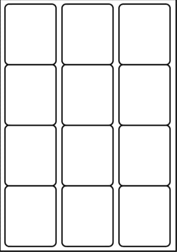 Image of SmithPackaging A4 Self Adhesive Address Labels, 12 Labels Per Sheet, 20 Sheets, 63.5 x 72mm, 240 Labels