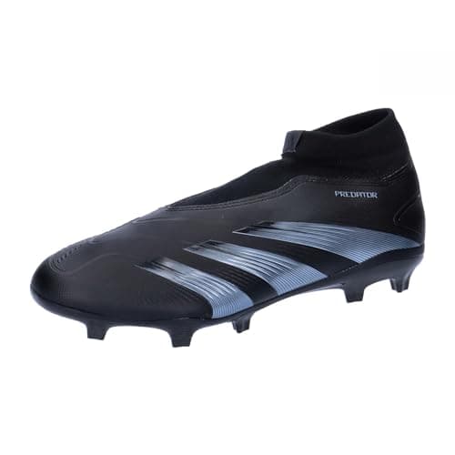 Image of adidas Unisex Predator League Laceless Firm Ground Football Boots, Core Black/Carbon/Core Black, 11 UK