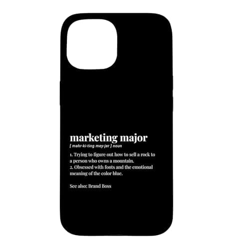 Image of Dictionary College Majors Marketing Major Degree Student Case for iPhone 15