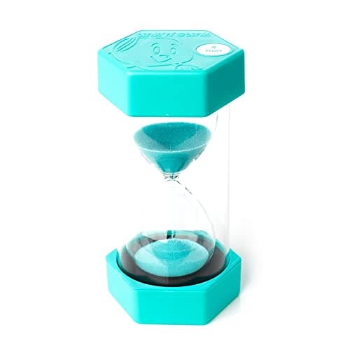Image of tink n stink Large 4 Minute Sand Egg Timer Size 16cm Turquoise