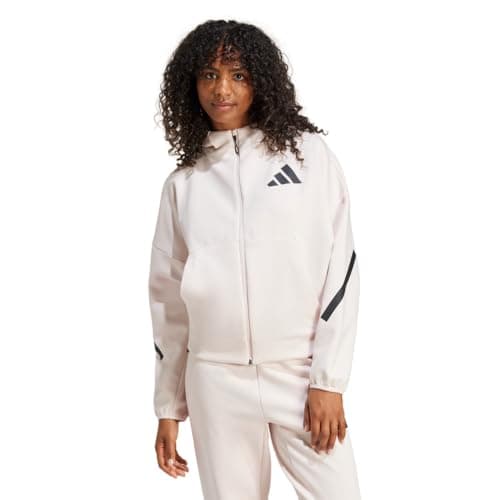 Image of adidas Women's Z.n.e. Full-Zip Hoodie Sweatshirt, Wonder Quartz, XL