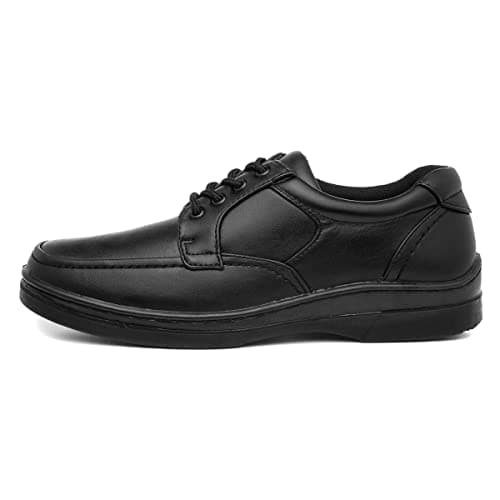 Image of Hobos Mens Black Lace Up Casual Shoes - Size 6 UK - Black