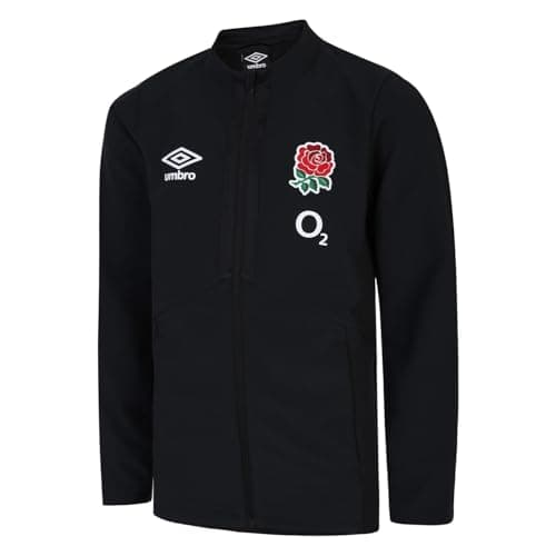 Image of Umbro Unisex England Anthem (O2) Jnr Jacket, Black, YL UK