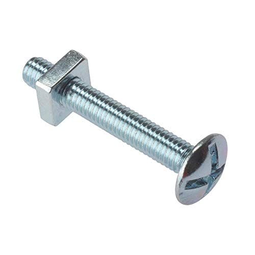Image of ForgeFix Roofing Bolts | M6 x 40mm | Zinc Plated | Bag 25
