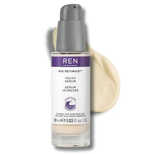 Image of REN Bio Retinoid Youth Serum, 30ml – Anti-Aging Retinol-Alternative with Bidens Pilosa, Niacinamide, and Phytoceramides, Clinically Proven to Reduce Wrinkles, Firm and Lift Skin in 7 Days