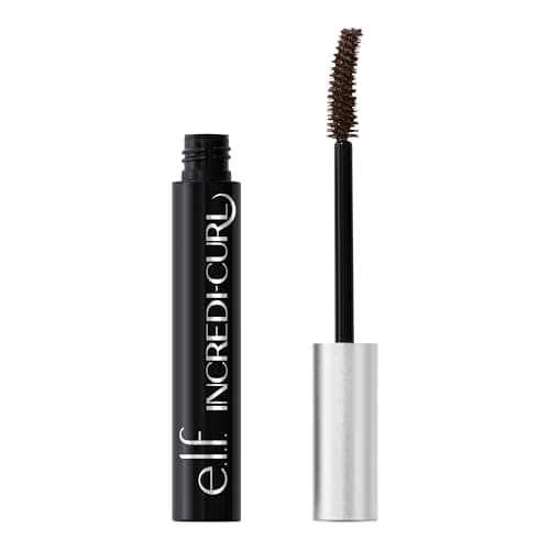Image of e.l.f. Incredi-Curl Mascara, Volumising Mascara For A Bold, Lasting, Lifted Curl, Smudge-Resistant Formula, Vegan & Cruelty-Free, Dark Brown