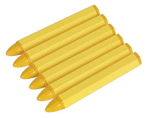 Image of Sealey Tst14 Tyre Marking Crayon - Yellow Pack Of 6