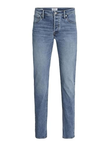 Image of JACK & JONES Male Slim Fit Jeans Jjiglenn Jjoriginal MF 704 Noos Slim Fit Jeans, Blue Denim, 31 W/32 L