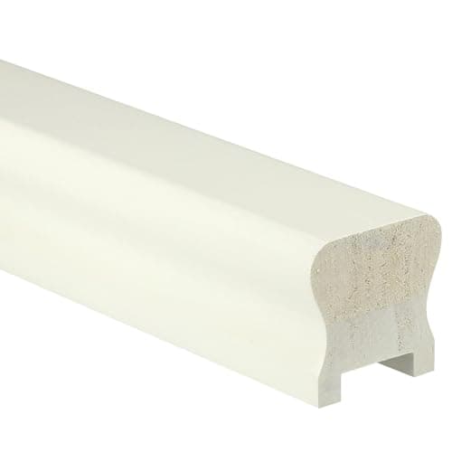 Image of Jackson Woodturners White Primed HR Handrail with 32mm Groove & Infill – Stair Handrail, 59x59mm, 1800–4200mm (2400mm)