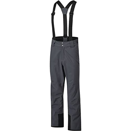 Image of Dare 2b Mens Recycled Waterproof Ski Pants | Breathable Trouser Bottoms with ARED Technology | Adjustable Braces, Snow Gaitors and Zip Gusset Ebony Grey