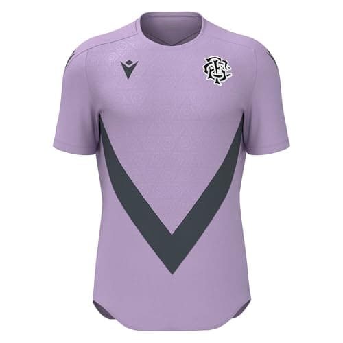 Image of Macron Barbarians 2025/26 Mens Players Training T-Shirt (UK, Alpha, 5XL, Regular, Regular) Purple