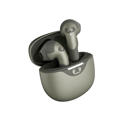 Image of Fresh 'n Rebel Twins Blaze Bluetooth Earbuds In Ear with Wind Noise Cancelling, Wireless Earphones with Bluetooth 5.3, with ENC Microphone, IPX4 splashproof, 32 hours playing time (Dried Green)