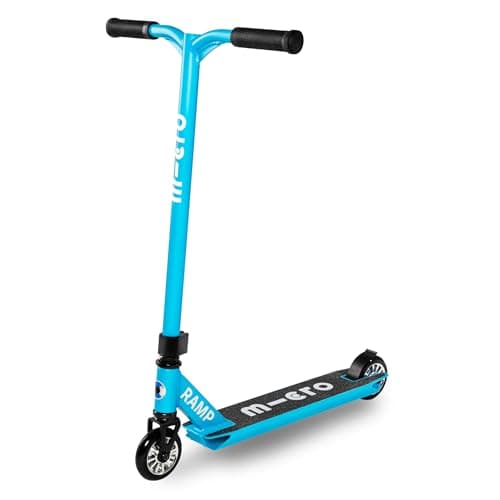Image of Micro Scooters | Micro Stunt Ramp Children's Scooter | Skatepark Jumps & Tricks | 5-12yrs | Boys & Girls | Blue