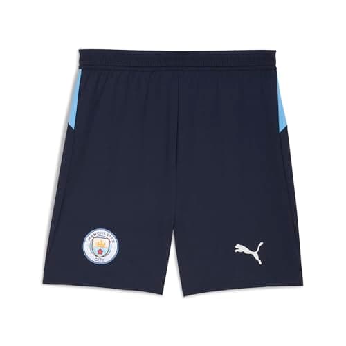 Image of PUMA Manchester City FC Men's Shorts 25/26, Blue (Deep Navy x Team Light Blue), m