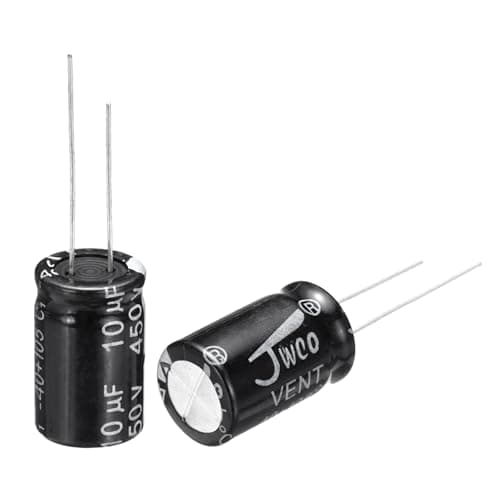 Image of sourcing map 10uF 450V 13x20mm Electrolytic Capacitor, Radial Leads Aluminum Capacitors for TV, LCD Monitor, VCD, 5Pcs