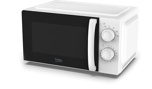 Image of Beko Solo Microwave MOC20100W1 | White Design | 20L Capacity | 700W Power | Includes Auto-Defrost & 30 Min Mechanical Timer