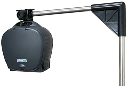 Image of HOZELOCK - Automatic Fish Feeder on Stand: Automatic Pond Feeder, Battery Operated 800ml Capacity, Easy Installation with Stand [3958 0000]