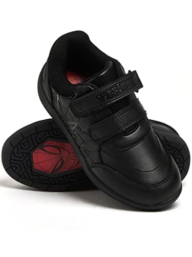 Image of Marvel Boys School Shoes | Spiderman Trainers | Boys Trainers | Spiderman Shoes | Official Spidey Merchandise | Black 12