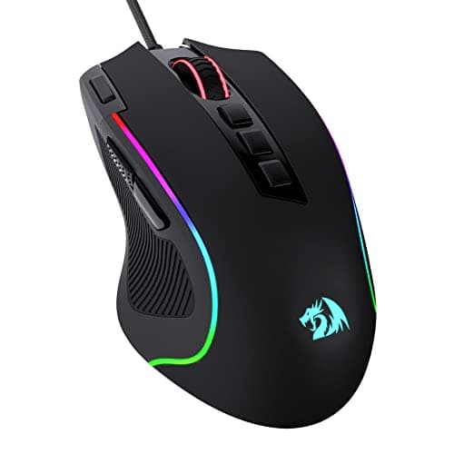 Image of Redragon M612 Predator RGB Gaming Mouse, 8000 DPI Wired Optical Gamer Mouse with 11 Programmable Buttons & 5 Backlit Modes, Software Supports DIY Keybinds Rapid Fire Button