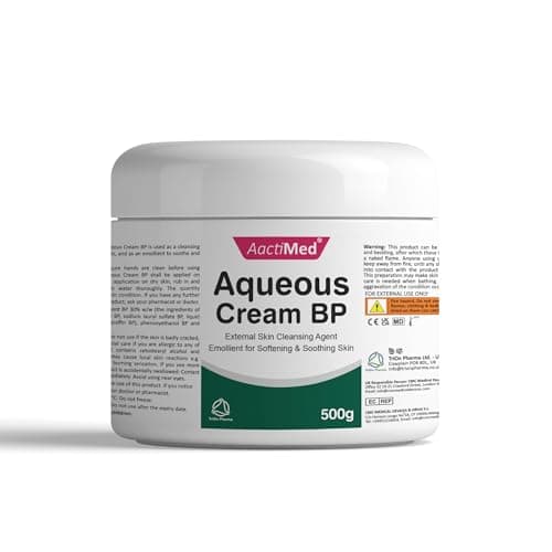 Image of AactiMed Aqueous cream BP – 500gm | External Skin Cleansing Agent | Emollient for Softening & Soothing Skin