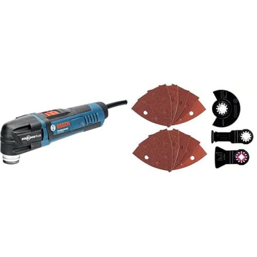 Image of Bosch Professional GOP 30-28 Corded 240 V Multi-Cutter, L-Boxx + Universal Set Wood, Metal, PVC, 13 pcs.