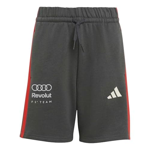 Image of adidas Unisex Kids Audi Formula ONE Team DNA Short Youth, Utility Black, 7-8 Years