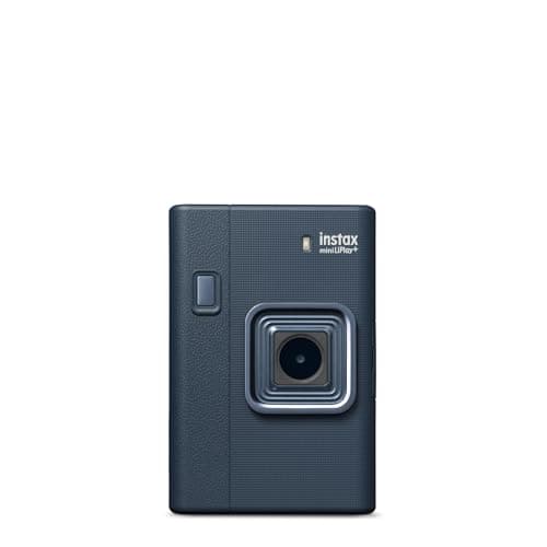 Image of instax mini LiPlay+ Hybrid digital instant film camera and photo printer, with rear 6 x 4 cm LCD screen, sound recording capabilities, Dual cameras - main and wide-angle selfie, Midnight