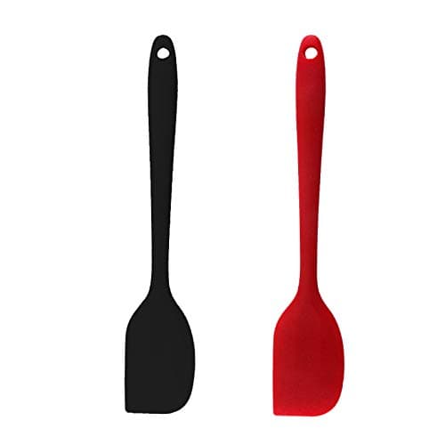 Image of Zngou 2PCS Large Heat Resistant Silicone Spatula Set - 28Cm Seamless Rubber Non-Stick Cooking Utensil for Kitchen Baking, Mixing, Cake, Cream and Butter - BPA Free