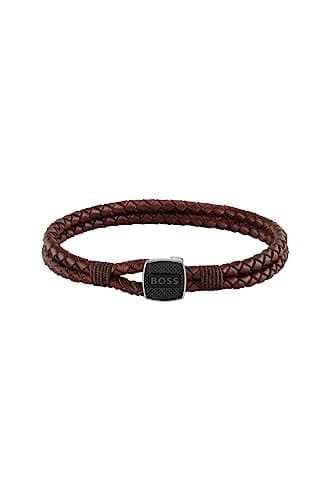 Image of BOSS Jewelry Men's SEAL Collection Bracelet available in Black, Brown or Blue