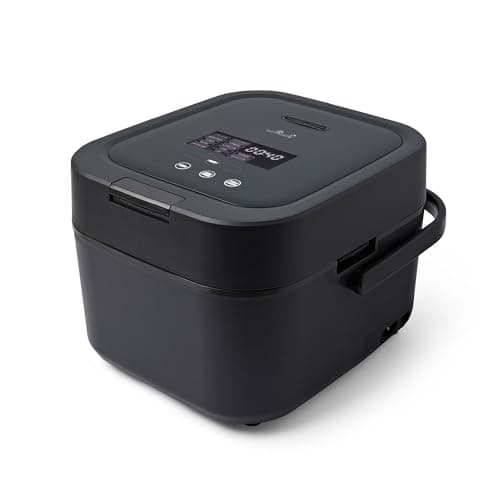 Image of Yum Asia Hotaru Rice Cooker With Induction Heating (IH) And Ceramic Bowl (3 cup, 0.54 Litre), 7 Rice Cooking Function, 5 Multicooker Functions, LED Display, 220-240V UK Plug (Slate Grey)