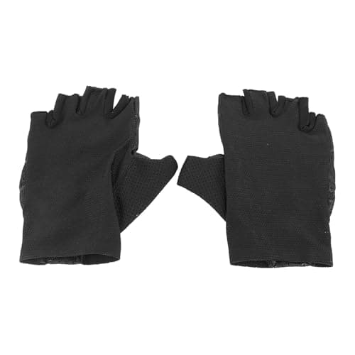 Image of HOSEONFN 1 Pair Cycling Gloves Bike Gloves for Men Women Anti Slip Breathable Biking Gloves Half Finger for Cycling Outdoor Spring Summer Black (XL)