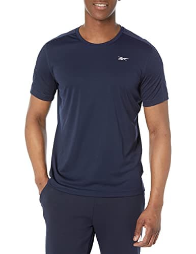 Image of Reebok Men's Workout Ready Tee T-Shirt, Vector Navy, XX-Large