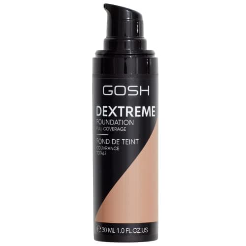 Image of GOSH Dextreme Full Coverage Foundation 30ml I liquid, moisturising make-up for a flawless complexion I vegan face make-up with high coverage I cover pimples and dark circles I 004 Natural