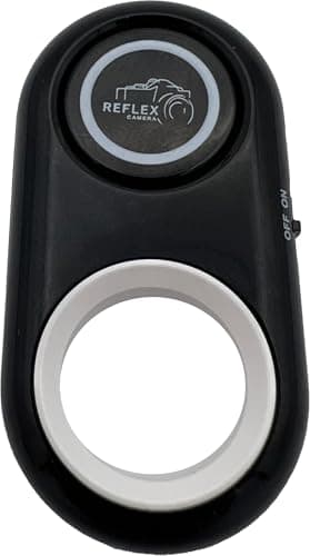 Image of Wireless Bluetooth Camera Shutter Remote for Smartphones - REFLEX CAMERA AB Shutter 6, Compatible with iOS & Android, 30ft Range, Long Battery Life, Perfect for Selfies & Group Photos (WHITE)