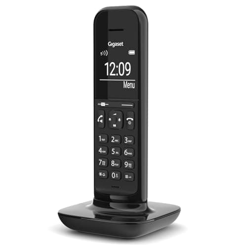 Image of Gigaset CL394HX - Additional Handset Phone to Connect Cordless at Home - Modern Design, Hands-free, Deep Black [UK Version] [Without Base]