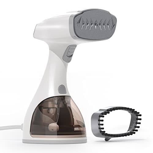Image of Homuserr Clothes Steamer, 1500W Garment Steamer Clothing with 2 Steam Settings, LCD Screen Garment Steamer Handheld, Vertically and Horizontally, 20s Fast Heat-up, 300ml Large Water Tank