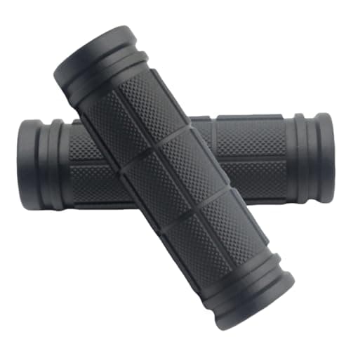Image of Bike Grips Handlebar Grips Mountain Bicycle Grips Universal Soft Comfortable Ergonomic Anti Slip Rubber 2PCS Black 22mm Handle Grip Cover for Kids Bikes MTB BMX Scooter Bicycles Ebike (90mm)
