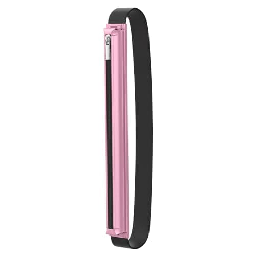 Image of MoKo Pencil Case for Apple Pencil Pro, USB-C, 1st/2nd Generation - PU Leather Zipper Pouch With Elastic Band for 9.7"-12.9" Tablet - Nosegay Pink