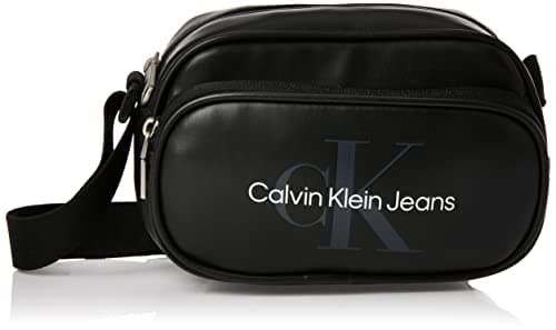 Image of Calvin Klein cross body bag CKJ Monogram Soft Camera Bag 18 Black