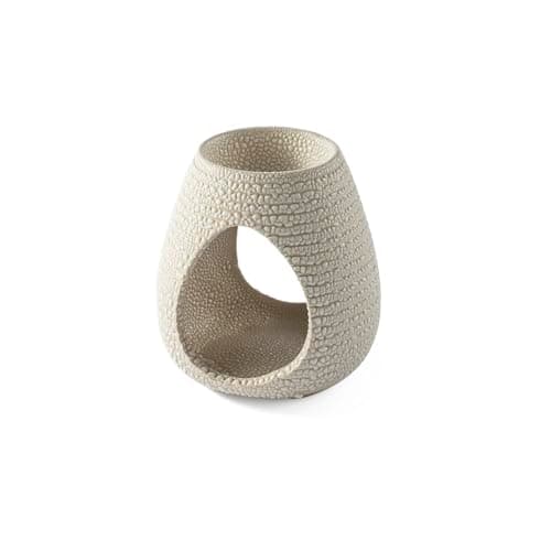Image of Myga Ceramic Oil Burner - Beehive Wax Warmer for Essential Fragrance Oils and Wax Melts - Tealight Candle Holder for Aromatherapy, Relaxation & Meditation - Mindfulness Gift for Women & Men - Beige
