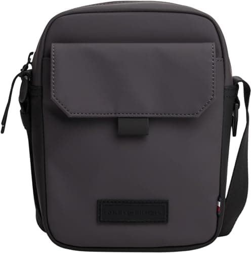 Image of Tommy Hilfiger Men's TH SEASONAL MINI REPORTER AM0AM13645 Crossover, Grey (Charcoal Gray), One Size