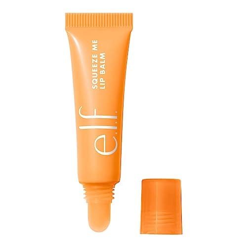 Image of e.l.f. Squeeze Me Lip Balm, Moisturising Lip Balm for a Sheer Tint of Colour, Infused with Hyaluronic Acid, Vegan & Cruelty-free, Peach