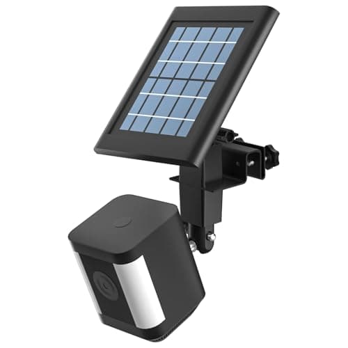 Image of HOLACA 2-in-1 Gutter Mount Compatible with R-ing Stick Up Cam/Pro, Spotlight Cam Plus/Pro, Eufy, Arlo Security Camera, for Any Camera & Solar Panel with a 1/4" Threaded, Black