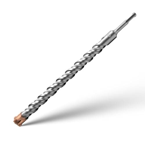 Image of SDS Plus Hammer Drill Bits 25mm x 350mm Cross Drill Bits 4 Cutter Carbide Head Hammer Bit Tungsten Carbide Tip Rotary Impact Masonry Bit for Masonry, Stone, Concrete, Brick, Tiles